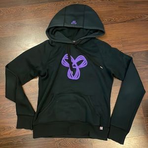 ARITZIA TNA Black Hoodie with Purple Logo detailing 💜 Y2K